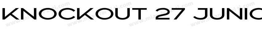 knockout 27 juniorbantamwt字体转换